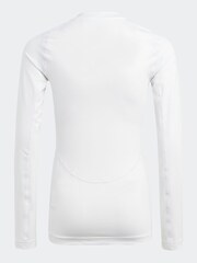 adidas White Techfit Aeroready Long Sleeve Top - Image 2 of 5