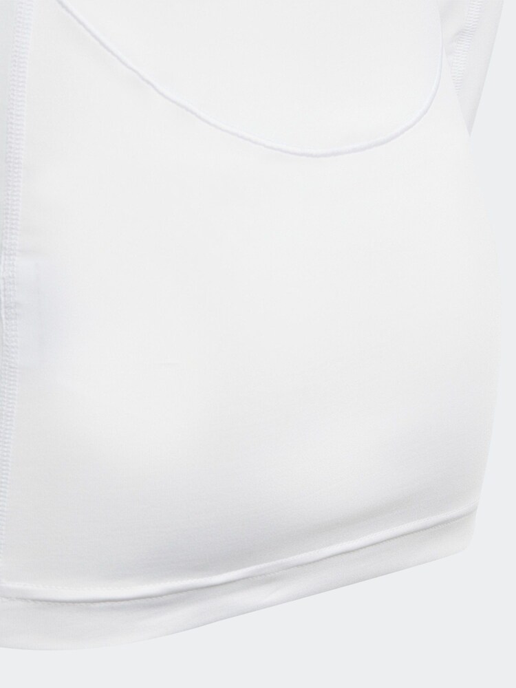 adidas White Techfit Aeroready Long Sleeve Top - Image 5 of 5