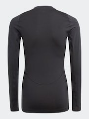 adidas Black Black Tech Fit Long Sleeve T-Shirt - Image 2 of 5
