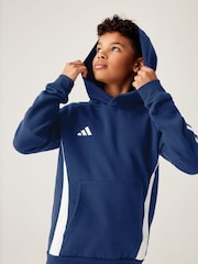 adidas Navy Tiro 24 Kids Sweat Hoodie - Image 3 of 9
