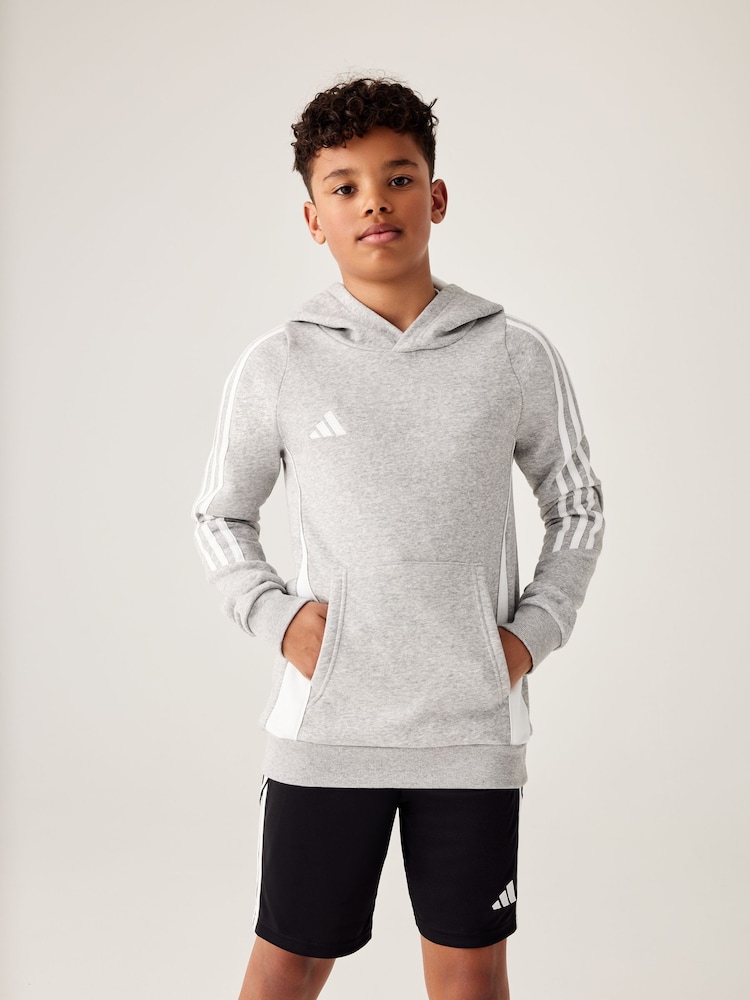 adidas Grey Tiro 24 Sweat Hoodie - Image 1 of 12