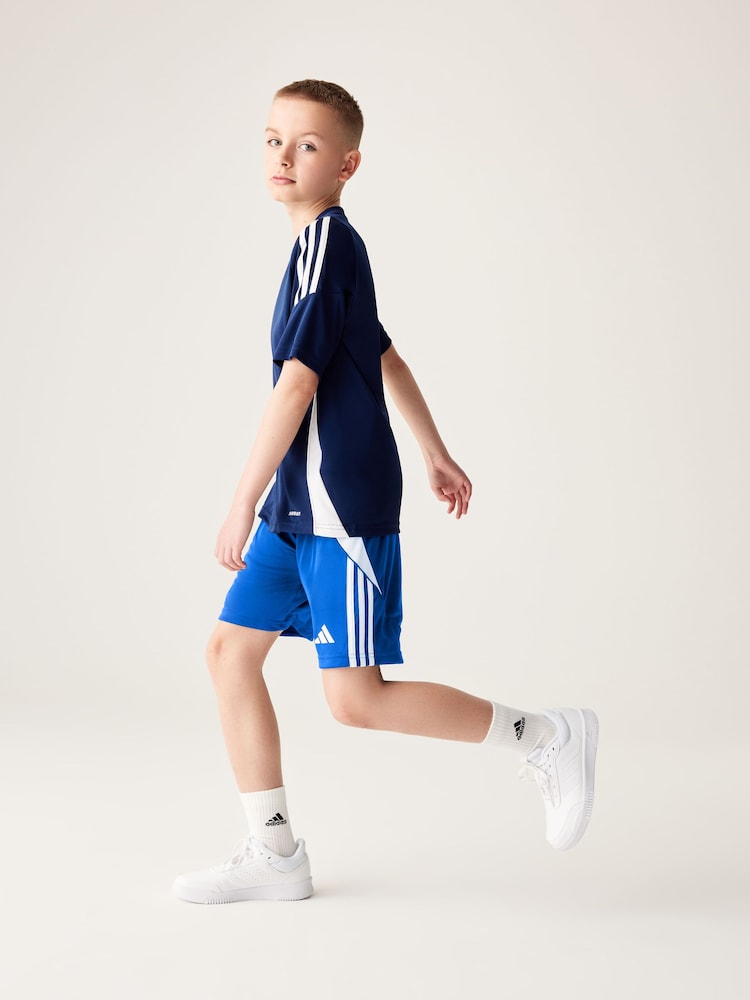adidas Bright Blue Tiro 24 Shorts - Image 2 of 9