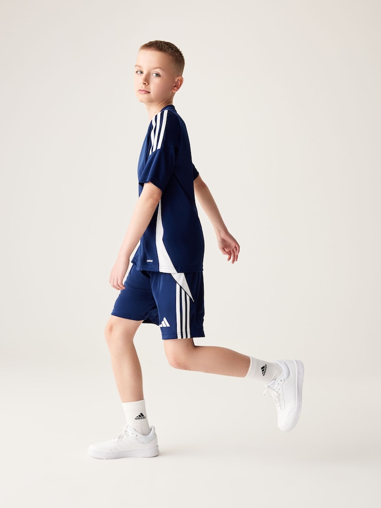 adidas Navy Tiro 24 Shorts - Image 2 of 12