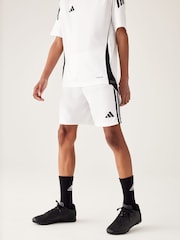 adidas White/Black Tiro 24 Shorts - Image 1 of 11