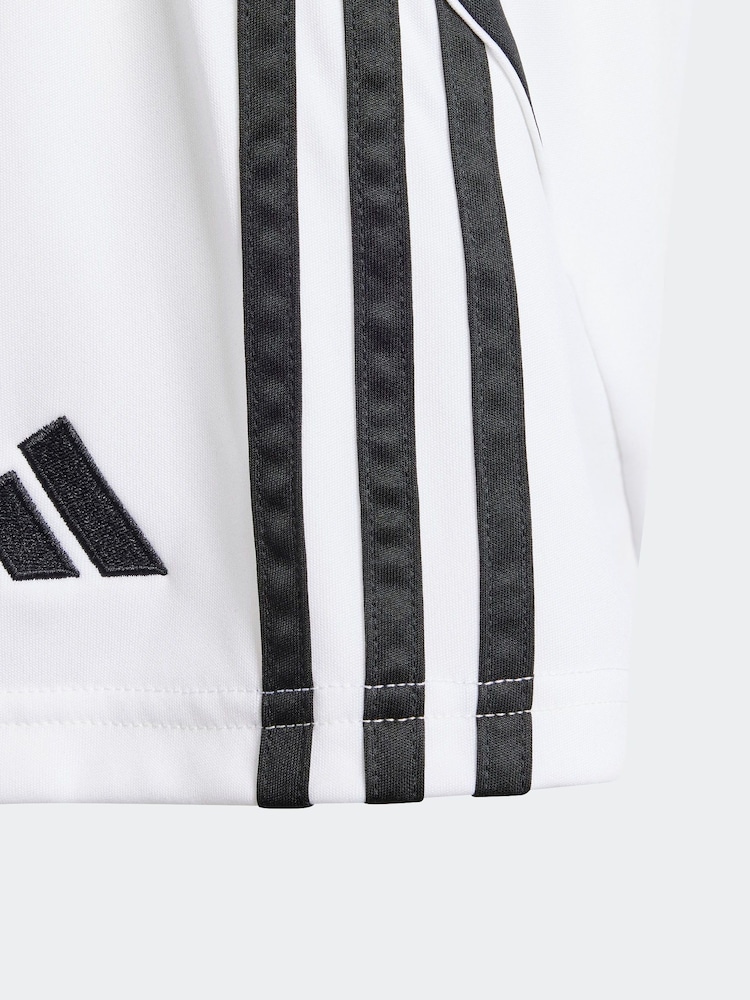 adidas White/Black Tiro 24 Shorts - Image 11 of 11