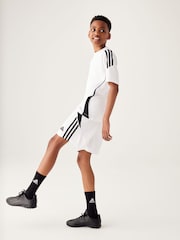 adidas White/Black Tiro 24 Shorts - Image 3 of 11