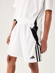 adidas White/Black Tiro 24 Shorts - Image 5 of 11