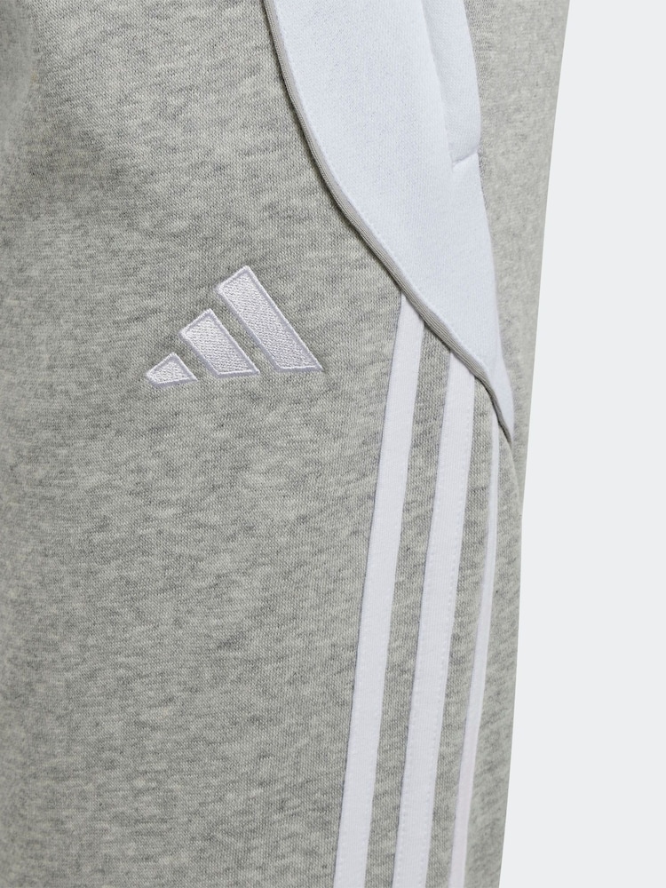 adidas Light Grey Tiro 24 Kids Sweat Joggers - Image 5 of 5