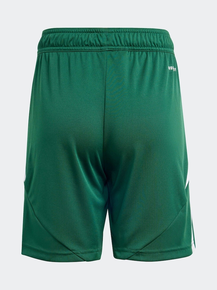adidas Dark Green Tiro 24 Shorts - Image 2 of 5