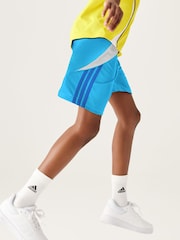 adidas Sky Blue Tiro 24 Shorts - Image 4 of 9