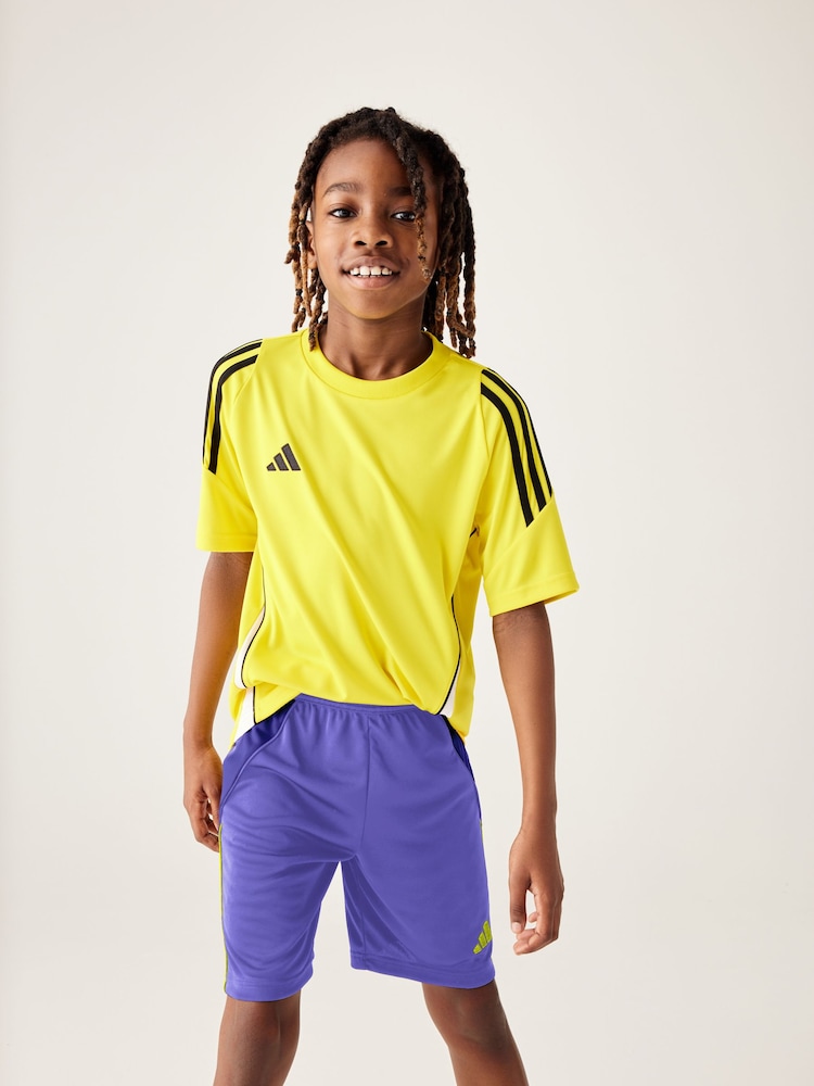 adidas Purple Tiro 24 Shorts - Image 1 of 7