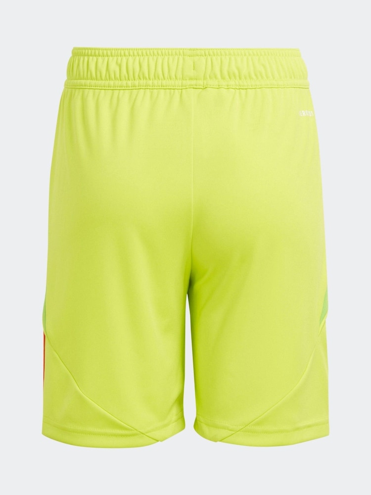 adidas Lime Green Tiro 24 Shorts - Image 2 of 6
