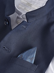 Chlapčenská modrá - Nehru Collar Waistcoat & Shirt Set (3-16yrs) - Obrázok 4 z 4