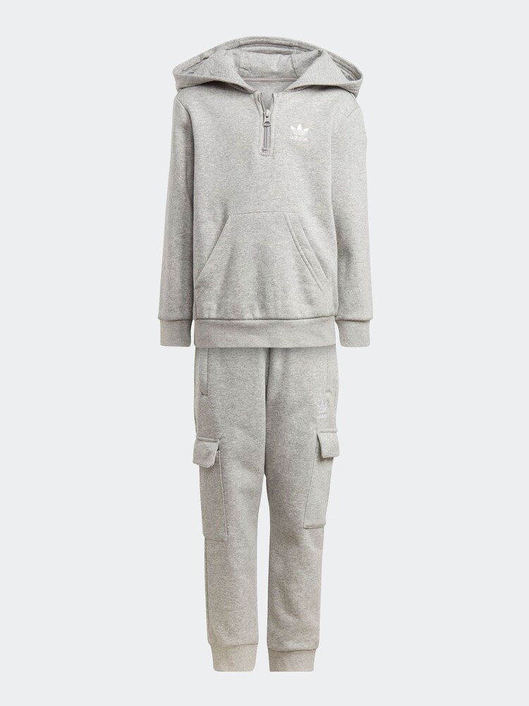 adidas Originals Half-Zip Hoodie Cargo Tracksuit - Image 1 of 7