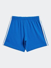 adidas Originals White/Blue Infant Trefoil 100% Cotton T-Shirt and Shorts Set - Image 2 of 6