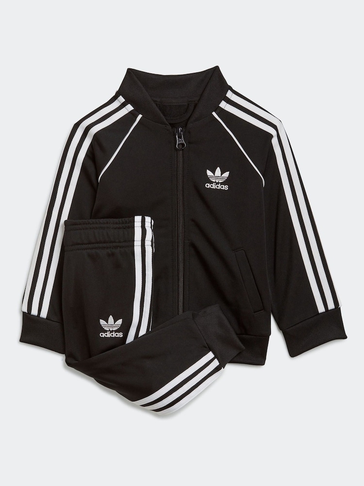 adidas Originals Black/White Tracksuit - Image 1 of 6