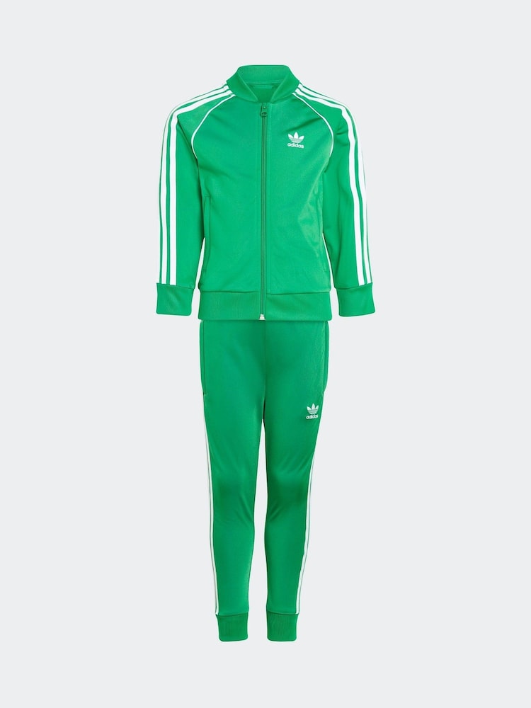 adidas Originals Green adicolour Superstar Tracksuit - Image 3 of 9