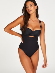 Hunkemöller Seamless High Waisted Black Open Front Shapewear Bodysuit - Image 1 of 5