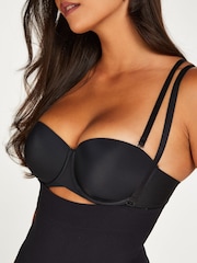 Hunkemöller Seamless High Waisted Black Open Front Shapewear Bodysuit - Image 3 of 5