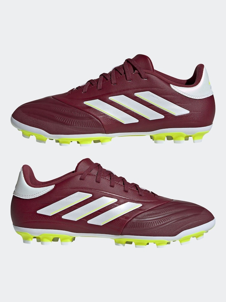 adidas Red/White Football Copa Pure II League Artificial Grass Kids Boots - Image 20 of 20