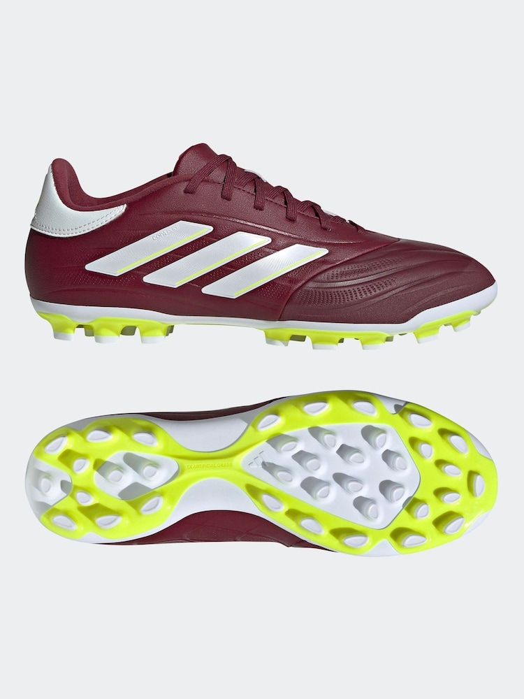 adidas Red/White Football Copa Pure II League Artificial Grass Kids Boots - Image 4 of 20