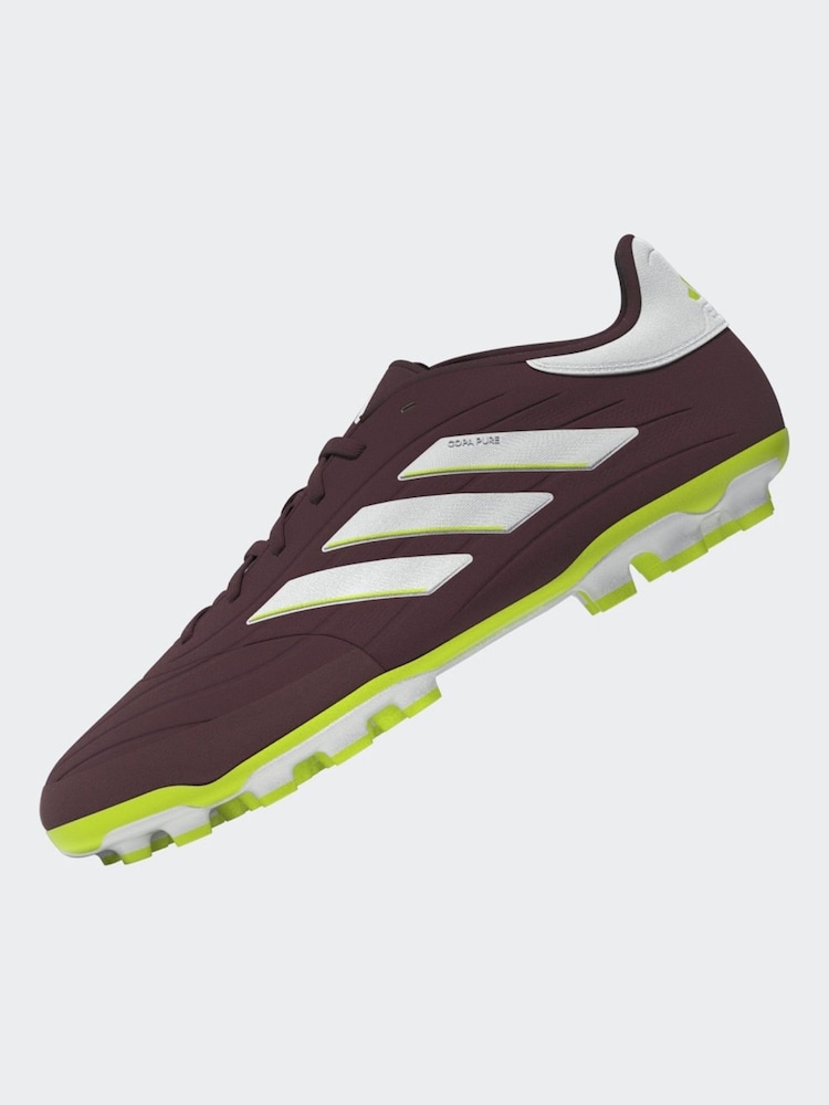 adidas Red/White Football Copa Pure II League Artificial Grass Kids Boots - Image 6 of 20