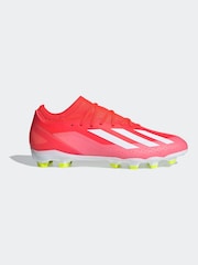 adidas Red/White Football X Crazyfast League Multi-Ground Adult Boots - Image 1 of 10