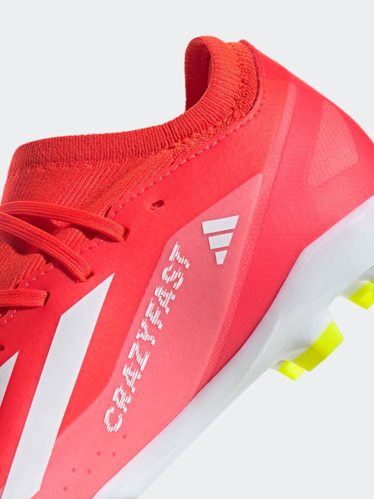 adidas Red/White Football X Crazyfast League Multi-Ground Adult Boots - Image 10 of 10