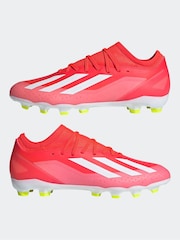 adidas Red/White Football X Crazyfast League Multi-Ground Adult Boots - Image 5 of 10