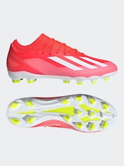 adidas Red/White Football X Crazyfast League Multi-Ground Adult Boots - Image 6 of 10