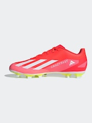adidas Red/White Football X Crazyfast Club Flexible Ground Adult Boots - Image 2 of 10