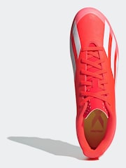 adidas Red/White Football X Crazyfast Club Flexible Ground Adult Boots - Image 7 of 10