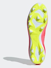 adidas Red/White Football X Crazyfast Club Flexible Ground Adult Boots - Image 8 of 10
