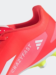 adidas Red/White Football X Crazyfast Club Flexible Ground Adult Boots - Image 9 of 10