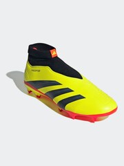 adidas Yellow Football Predator 24 League Laceless Firm Ground Adult Boots - Image 6 of 13