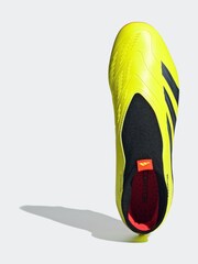 adidas Yellow Football Predator 24 League Laceless Firm Ground Adult Boots - Image 8 of 13