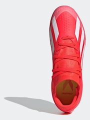 adidas Red/White Football X Crazyfast League Firm Ground Kids Boots - Image 7 of 10