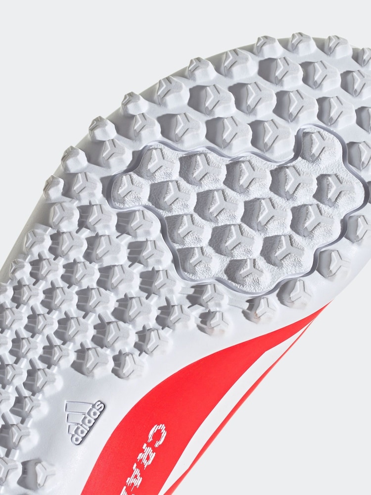 adidas Red/White Football X Crazyfast Club Turf Kids Boots - Image 10 of 10