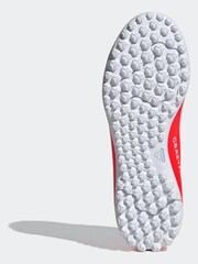 adidas Red/White Football X Crazyfast Club Turf Kids Boots - Image 8 of 10