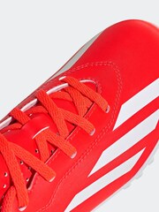 adidas Red/White Football X Crazyfast Club Turf Kids Boots - Image 9 of 10