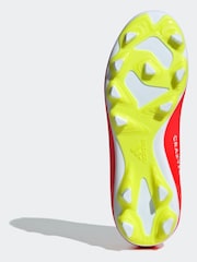 adidas Red/White Football X Crazyfast Club Flexible Ground Kids Boots - Image 8 of 10