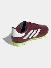 adidas Red/White Football Copa Pure II Club Flexible Ground Kids Boots - Image 2 of 10