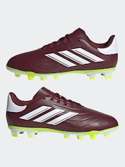 adidas Red/White Football Copa Pure II Club Flexible Ground Kids Boots - Image 5 of 10