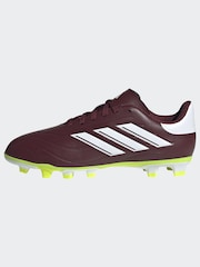 adidas Red/White Football Copa Pure II Club Flexible Ground Kids Boots - Image 8 of 10