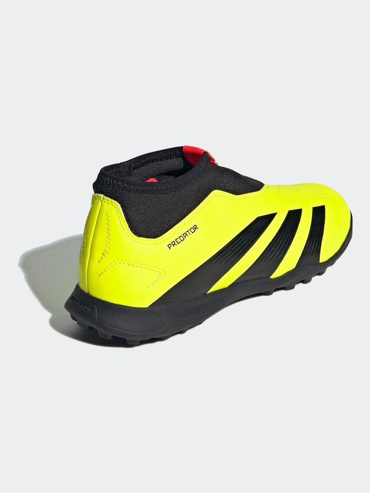 adidas Yellow Football Predator 24 League Laceless Turf Kids Boots - Image 2 of 20