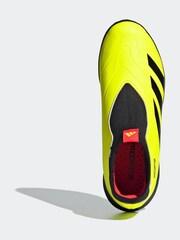 adidas Yellow Football Predator 24 League Laceless Turf Kids Boots - Image 4 of 20