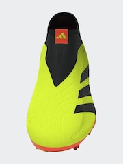 adidas Yellow Football Predator 24 League Laceless Firm Ground Kids Boots - Image 10 of 20