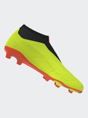 adidas Yellow Football Predator 24 League Laceless Firm Ground Kids Boots - Image 12 of 20
