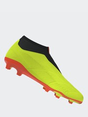 adidas Yellow Football Predator 24 League Laceless Firm Ground Kids Boots - Image 13 of 20