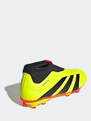 adidas Yellow Football Predator 24 League Laceless Firm Ground Kids Boots - Image 2 of 20